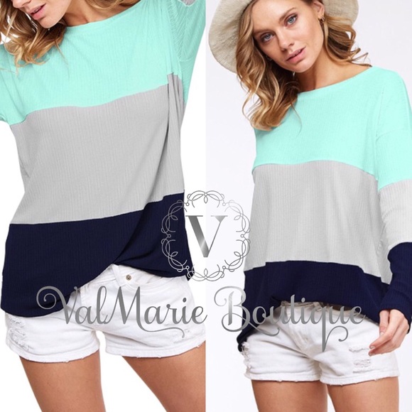 Spring color block top - Picture 2 of 2